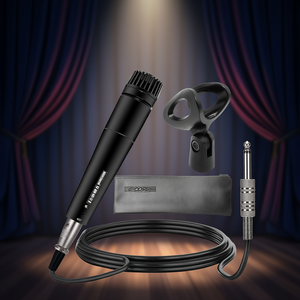 Micrófono de Mano Dinámico Cardioide de 5 Núcleos con Conector XLR para Cantar Karaoke, Uso Profesional de Audio - Product Image 2