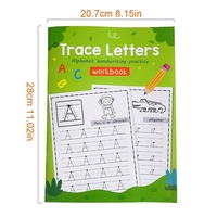 Cahier d'exercices de calligraphie pour tout-petits, format A4, alphabet et chiffres, entraînement à la lecture des lettres