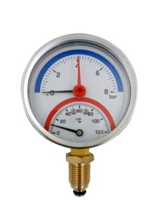 8 बार 80 मिमी थर्मो मैनोमीटर थर्मोमीटर थर्मोमीटर थर्मोमामीटर थर्मोमीटर 120 - Product Image 3