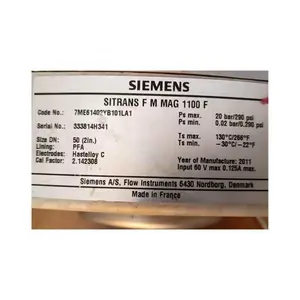 Hot SellingSIEMENS SITRANS F M MAG6000 Electromagnetic Flowmeter
