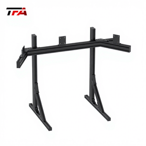 Support d'écran triple en aluminium, réglable multi-positions, pour simulateur de course et de conduite - Product Image 5