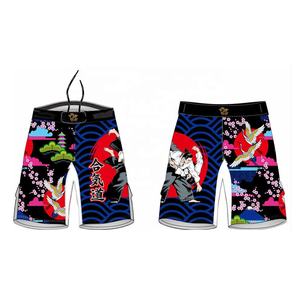 Famous Suppliers High Quality New Arrival Custom Made Sublimation Printed MMA Shorts Microfiber Fabric Unisex Best <b>Material</b> for - Product Image 4