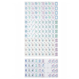Juego de Mahjong Americano Country Club, 160 Fichas Acrílicas de 4 Capas Grabadas con Diseño de Flor de <span class=keywords><strong>Ciruelo</strong></span>, Tapete de Lujo Charleston, Regalo con Fichas Jokers - Product Image 5
