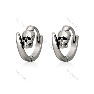 Pendientes de Aro Segmentados Articulados de Acero Quirúrgico Chapados en Oro de 18k GZN para Mujeres y Hombres, Regalo para Fiestas - Product Image 4