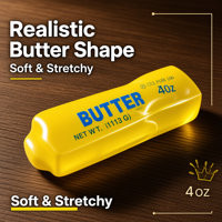 Jouet anti-stress en forme de bâton de beurre, rempli de vaseline, à remontée lente, pour enfants et adultes