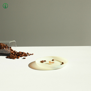 Set di Piatti e Tazze in Vetro dal Design Moderno a Chicco di Caffè, Stoviglie Colorate Resistenti al Calore, Adatte al Microonde - Product Image 5