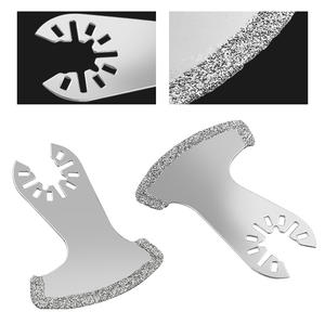 Hoja de sierra <span class=keywords><strong>oscilante</strong></span> multifunción con forma de diamante triangular para cortar azulejos y cerámica - Compatible con OEM y bricolaje - Product Image 5