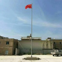 Mât de drapeau en aluminium conique pour extérieur, longueur OEM, pour jardin, villa, hôtel et projets de construction