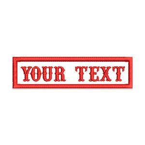 Custom Text Embroidery Name Patch <b>Iron</b> on Sew on Embroidered Badge for Clothing Garment - Product Image 1