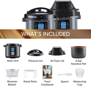 Household <strong>Oil-Free</strong> Multifunctional 6L Cooking Electric Air Fryer <strong>Pressure</strong> <strong>Cooker</strong> 2 in 1 - Product Image 5