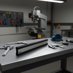 Ttake Black Granite Parallel Ruler 300mm Precision Measuring Tool for <b>Machining</b> and Alignment - Product Image 3