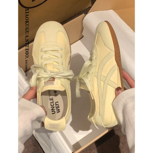 Retro Lace-Up Training <strong>Shoes</strong> Women's 2025 New Autumn Soft-Soled Casual Sports Student Flat All-Match White - Product Image 4