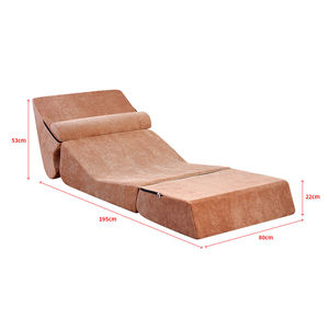 Stylish Foldable Convertible Lounge Seat with Soft Foam for Apartment, Hotel & Guest Room Multi-Function Use - Product Image 5