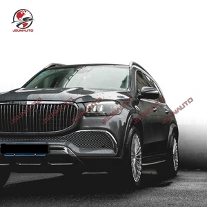 <span class=keywords><strong>2022</strong></span> Benz <span class=keywords><strong>GLS</strong></span> 400 de 450 de 580 X167 actualizar a GLS600 MYB estilo Kit de cuerpo con parachoques trasero parrilla pasos laterales - Product Image 4