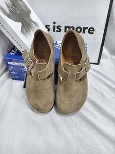 Sandales plates en cuir de liège personnalisées pour femmes, style <span class=keywords><strong>mocassin</strong></span>, à enfiler, respirantes, confortables, amortissantes, antidérapantes - Product Image 5