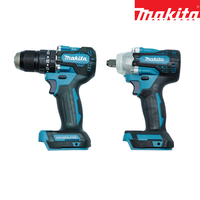 Ensemble d'outils sans fil Makita 18V, clé à chocs et perceuse-visseuse, système de batterie LXT interchangeable pour le bricolage à domicile et le travail de l'acier