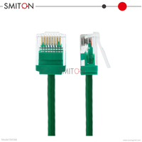 Kabel LAN Jaringan UTP Cat6a Ultra Slim OEM 0.5m 1m 2m 3m Kabel Patch Komunikasi