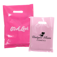 Papier cadeau de luxe imprimé, Logo personnalisé, lavable, accessoires et bijoux, emballage plastique, chaussures, pantalons, chapeaux et sacs de Shopping, rose, pièces