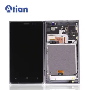 4.5 ''Nokia 925 Lumia LCD için LCD dokunmatik ekran montaj + çerçeve Nokia Lumia 925 LCD için telefonu yedek yedek parçalar