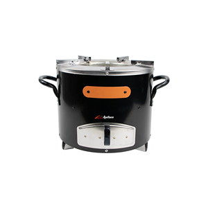 APG HW02 Durable Réchaud à <span class=keywords><strong>Bois</strong></span> Coupe-Vent Portable Multifonctionnel Intégré en Acier Inoxydable pour Camping Pique-Nique Extérieur - Product Image 1