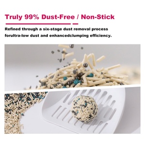 OEM Mixed <b>Cat</b> Litter Free Design Faster Absorption Eco-Friendly Dust-Free Bentonite Tofu for Pets - Product Image 4