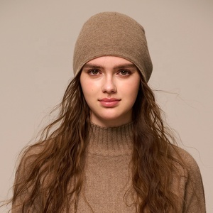 <span class=keywords><strong>Bonnet</strong></span> en Pur <span class=keywords><strong>Cachemire</strong></span> Personnalisé Hiver, Bords Roulés, Couleur Unie, Double Épaisseur, Luxe, Mode, Mignon et Chaud, pour Femmes, SCM - Product Image 3