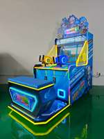Machine d'arcade de tir à l'eau pour 2 joueurs, adaptée aux enfants, fonctionnant à pièces, garantie 1 an, en plastique durable, en anglais