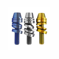 Support de bouteille d'eau pour moto et vélo en acier inoxydable anodisé usiné CNC sur mesure OEM avec vis colorées M58*12/16