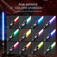 Nexussabers Unstable Blade Smooth Swing Lightsaber 34 Soundfonts Metal Hilt Glow Stick untuk Alat Film dan Mainan Bercahaya