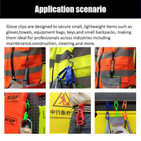 Sangle de fixation pour gants de pompier Surf Turtle, équipement de sauvetage d'urgence pour pompiers, sangle en nylon réfléchissant avec clip alligator