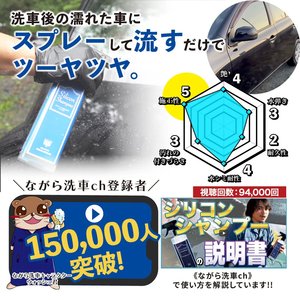 Champú de Alta Calidad con Revestimiento de Silicona Japonesa NAGARA CARWASH P10-06, Accesorios para Lavado de Autos, 1 Año de Duración - Product Image 3