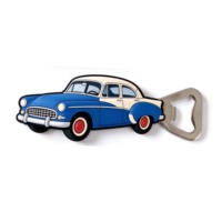 Magnet Kulkas Pembuka Botol Bentuk Mobil Klasik dari Karet PVC Lunak 3D Custom, Logo Nama Kota, Suvenir Perjalanan Negara, Hadiah untuk Seluruh Dunia