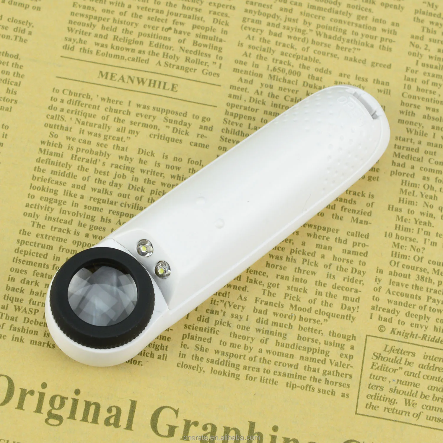 Srate 20X Jewelers Loupe with LED light 21mm Magnifying Glass Handheld Magnifier MG6B-1B