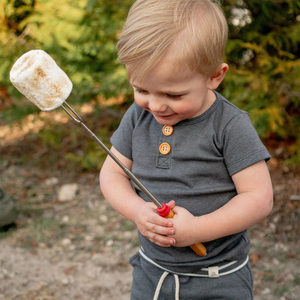 Conjuntos de Ropa de Verano para Niños de 0 a 2 Años, Estilo Coreano, con Botones Delanteros y Tirantes, Pantalones Cortos, 2 Piezas - Product Image 2