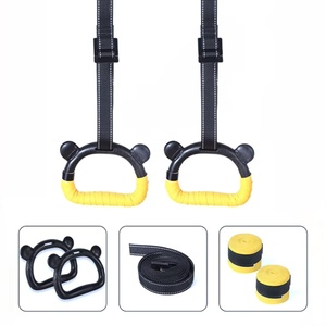 Professional Adjustable Bear Shaped Double Loop <strong>Gymnastic</strong> Rings Anti Slip Portable Home Fitness Suspension Straps <strong>for</strong> <strong>Kids</strong> - Product Image 5