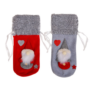 Décorations de Noël, col en laine, corset, flanelle, sac pour bouteille de vin, accessoires de cuisine et de déguisement - Product Image 5