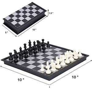 Wholesale hot sale custom logo early education magnetic profession chess set wooden for children with custom box