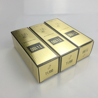 Boîtes d'emballage en carton pliable, estampage argent, pour cosmétiques, boîte en papier artisanal de 30ml, 350g