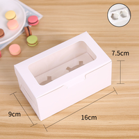 Boîtes de papier pâtisserie gâteau blanc de haute qualité avec fenêtre boîte de papier d'emballage sandwich gâteau