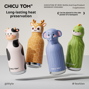 Nuova Bottiglia d'Acqua Portatile per Bambini, 480 ml, in Acciaio Inox a Doppia Parete, Isolamento Termico <span class=keywords><strong>8</strong></span> Ore, con Cannuccia Ribaltabile - Product Image 4