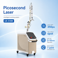 Appareils de beauté pour l'élimination des tatouages et l'épilation au laser Nd Yag Q-Switched 523nm 1064nm 1320nm, blanchiment et peeling au carbone