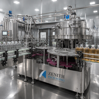 Machine de remplissage automatique de boissons gazeuses en canettes/bouteilles, ligne de production de bière, de soda et d'eau pour canettes en PET et en verre