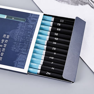 Xin Bowen Ensemble de crayons Outils de dessin de croquis professionnels Ensemble de 12 pièces Ensemble de crayons de croquis professionnels non toxiques - Product Image 4