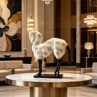 Sculpture de cheval Tang en céramique émaillée faite à la main, statue animale, ornement décoratif pour la maison, l'hôtel, le bureau, la bibliothèque, souvenir d'entreprise, cadeau
