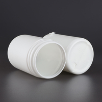 Bouteille d'emballage rechargeable en plastique HDPE 100ML 250ML avec bouchon à anneau déchirable et logo personnalisé pour chewing-gum