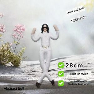 Nuovo Stile Bambola di Peluche di Michael Jackson con Articolazioni Mobili, Accessorio per Cosplay, Decorazione per la Stanza, Regalo Artigianale in Tessuto - Product Image 3