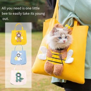 Sac de transport pour animaux de compagnie Kawaii avec fenêtre transparente, sac de transport pour chat, sac à main de voyage en toile souple pour chiot - Product Image 4