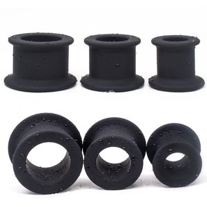 Vagina <span class=keywords><strong>de</strong></span> <span class=keywords><strong>silicona</strong></span> negra <span class=keywords><strong>de</strong></span> 3 piezas, masajeador grande en expansión, Juguetes sexuales anales huecos para hombres, tapón Anal para mujeres - Product Image 1