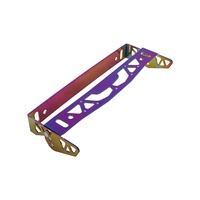 Support de plaque d'immatriculation en aluminium multicolore Neo Chrome, réglable et rotatif, de haute qualité, pour plaque de course JDM