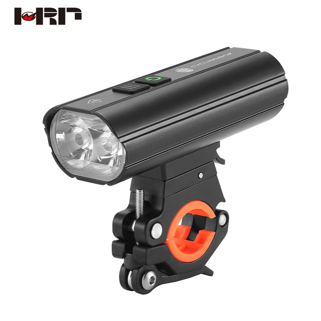 Durable Battery IPX6 Waterproof Cycling Lights 1800lm Long Endurance Bike Headlights High-Bright Rechargeable Bicycle Light
